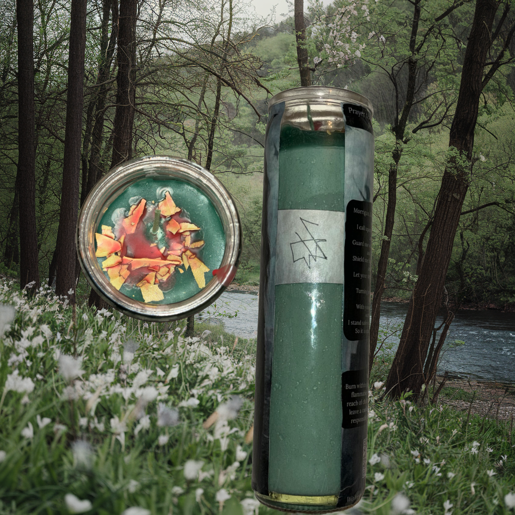 The Morrigan’s Protection Prayer Candle