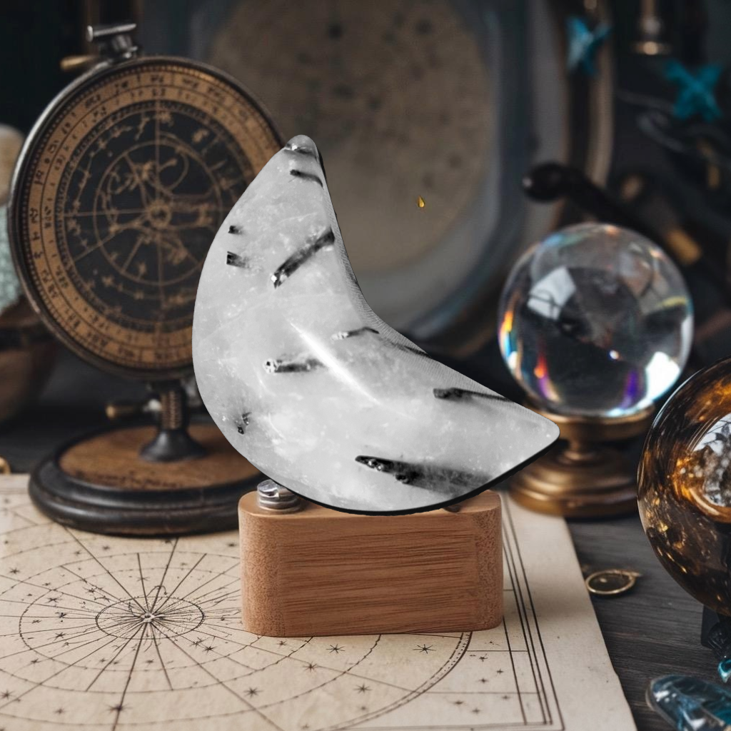Tourmalinated Quartz Moons